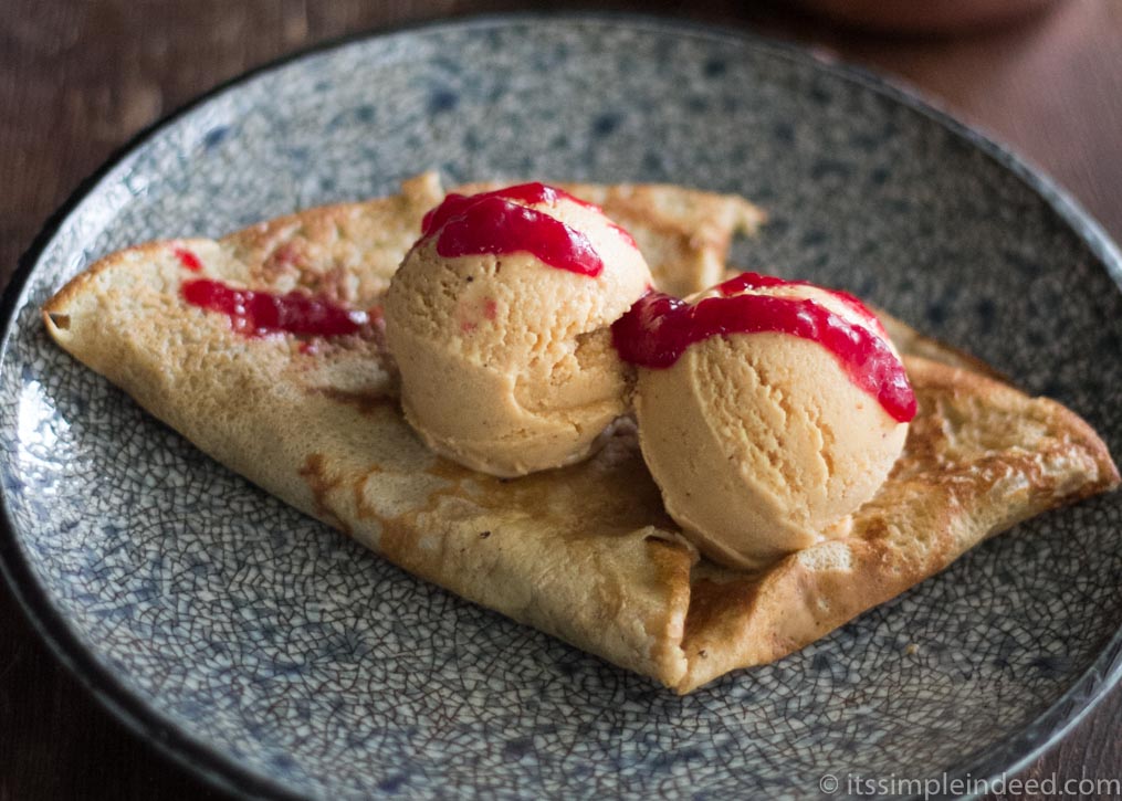 Refined sugar free Pumpkin spiced ice cream - Simple Indeed