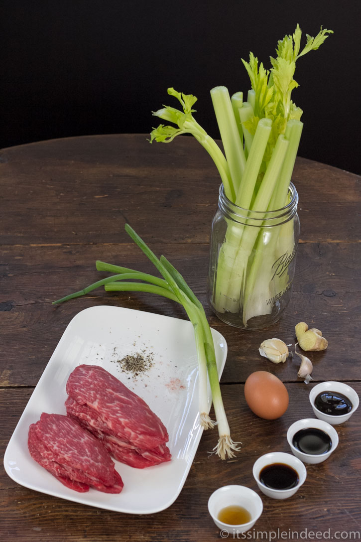 Beef celery dumplings - Simple Indeed