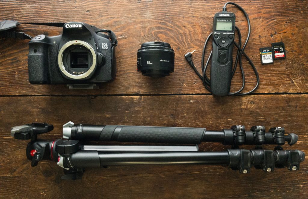 The photography gear I use more than shown on this picture Simple