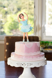 Ballerina heart cake