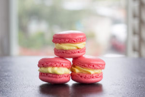 pink macarons